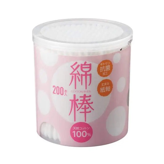 天然コットン１００％綿棒２００本入【単価108円(税込)】【120個】