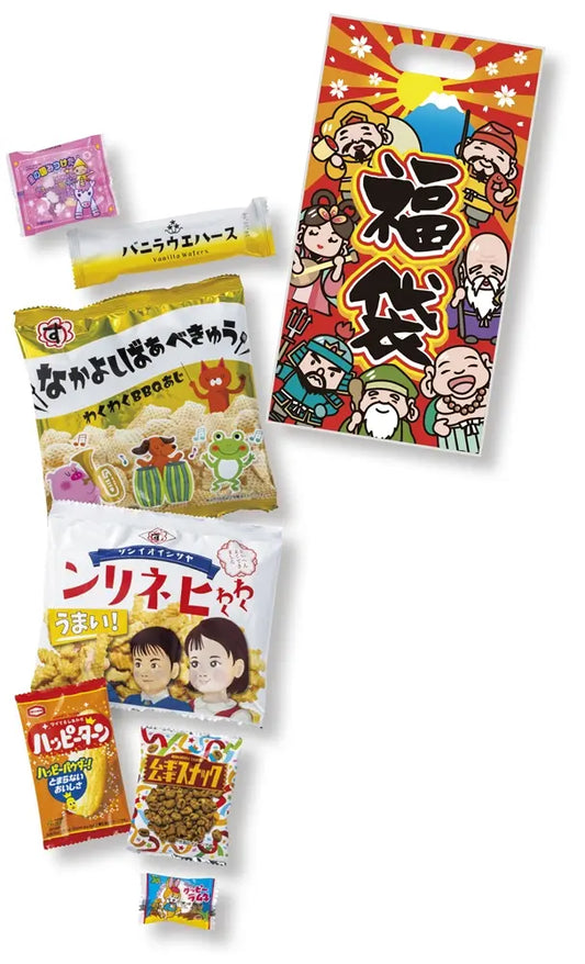 七福神お菓子福袋７点セット【単価204円(税込)】【80個】