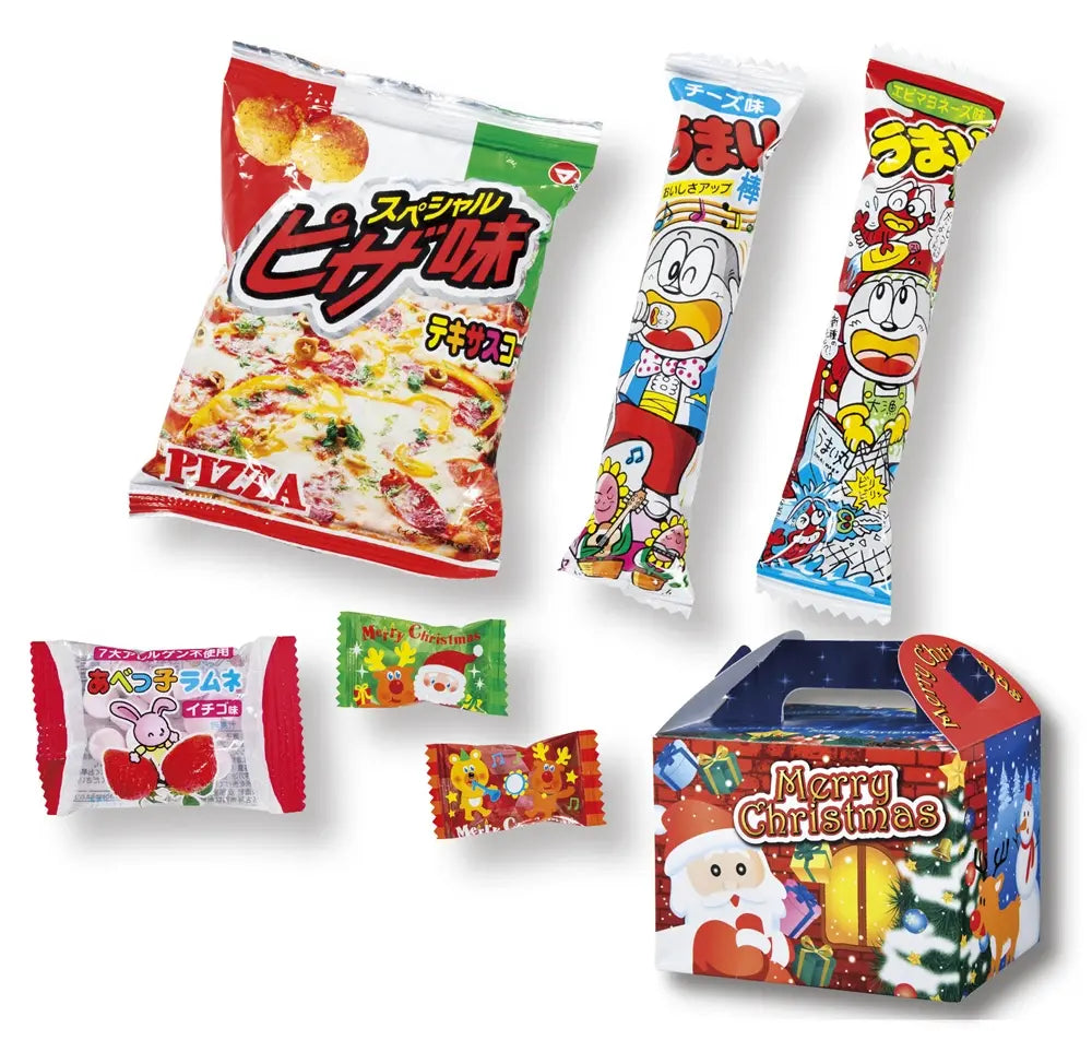 クリスマスお菓子ボックス６点【単価215円(税込)】【108個】