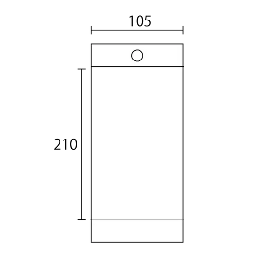 ヘッダー付透明 OP 袋(105 × 210mm)【200個】 (FA-26-8)