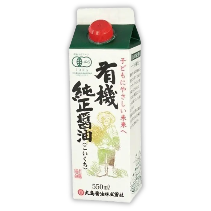 有機純正醤油 550ml【12個】 (FA-14-9)